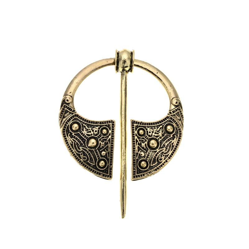 Vintage Wikinger Mit Metallschnalle Pin