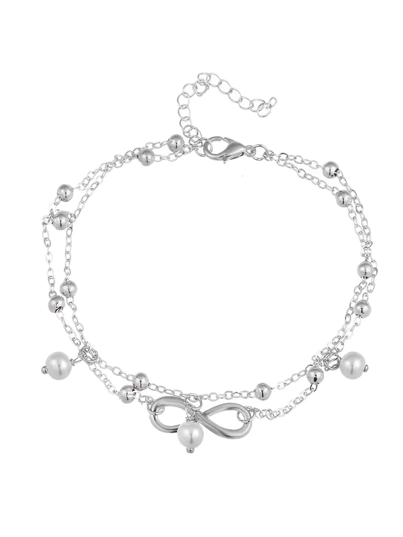 8 Double Pearl Anklet