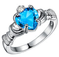Platin 925 Sterling Silber Schmuck Neuer Schmuck Ring Wunsch Best Buy Europa und Amerika Herzform Schmuck