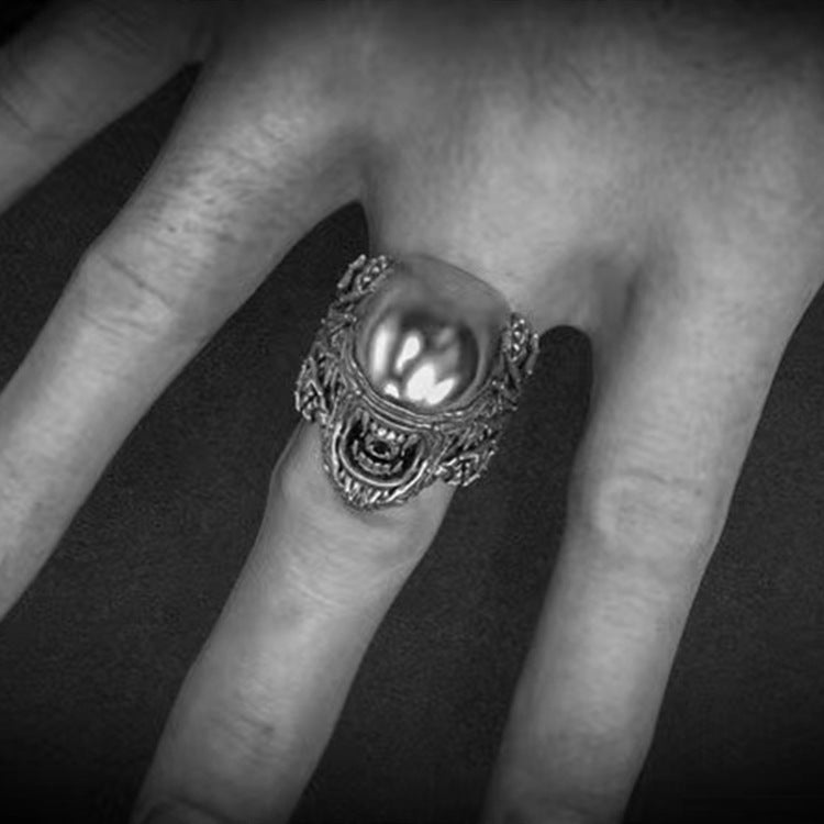 Tendencia calavera retro creativa exagerada