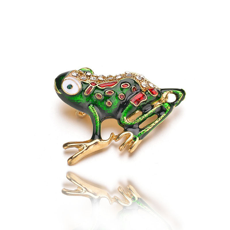Broche de rana vintage