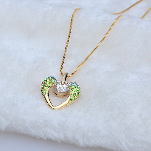 Kristallhalskette koreanischer kleiner Schmuck