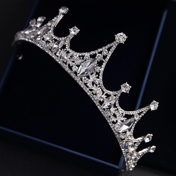 Princesa coreana Boda Nupcial Tiara Joyas Accesorios para el cabello CORONA DE REINA corona de diamantes