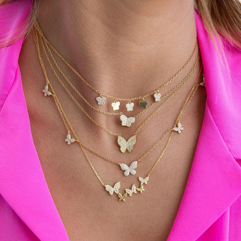 Ladies butterfly necklace