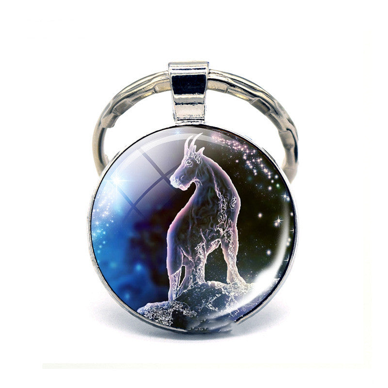 Llavero de los Doce Signos del Zodiaco, Regalo de Cumpleaños
