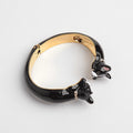 Qingdao Ornament Emaille Glasur Schwarz Armband Armband Halskette Halskette Ring Anzug Anhänger