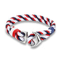 Hochwertige Ankerarmbänder Herren Charm Nautical Survival Rope Chain Paracord Armband männlich Wrap Metall Sport Haken