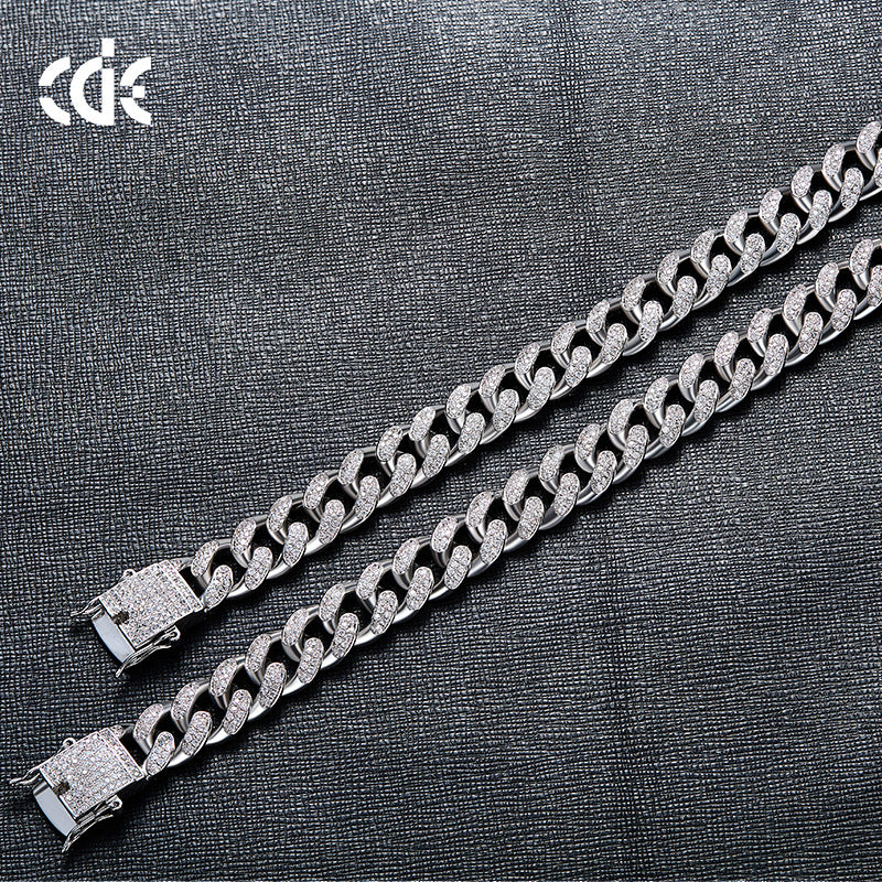 Amazon grenzüberschreitende europäische und amerikanische Hip-Hop-Accessoires Herrenarmband Kubanische Kette