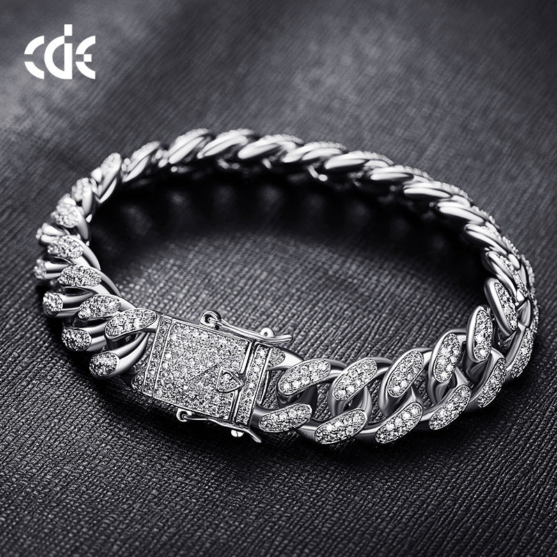 Amazon grenzüberschreitende europäische und amerikanische Hip-Hop-Accessoires Herrenarmband Kubanische Kette