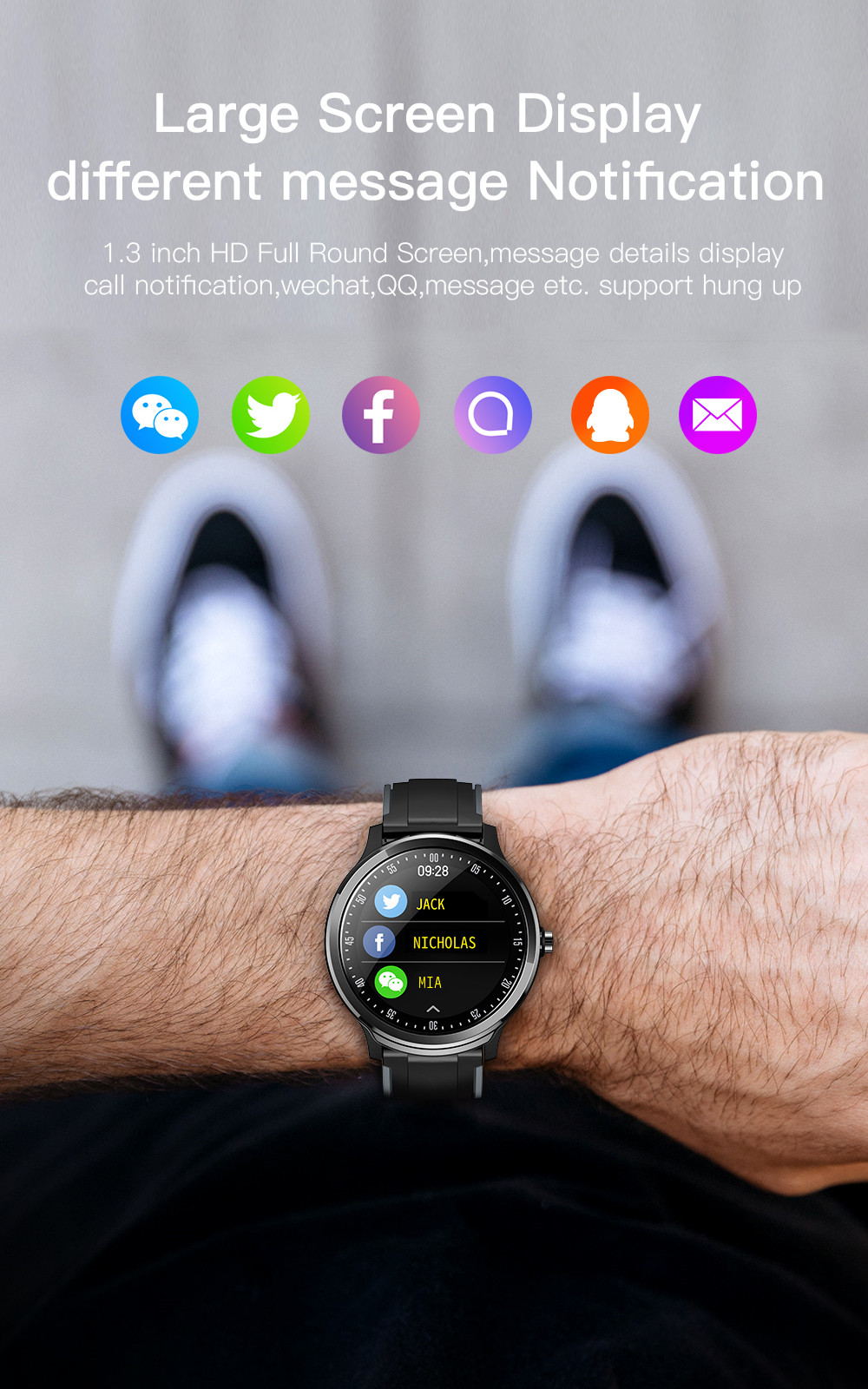 Neueste Smartwatch SN80 Modeuhr Fitnesstracker