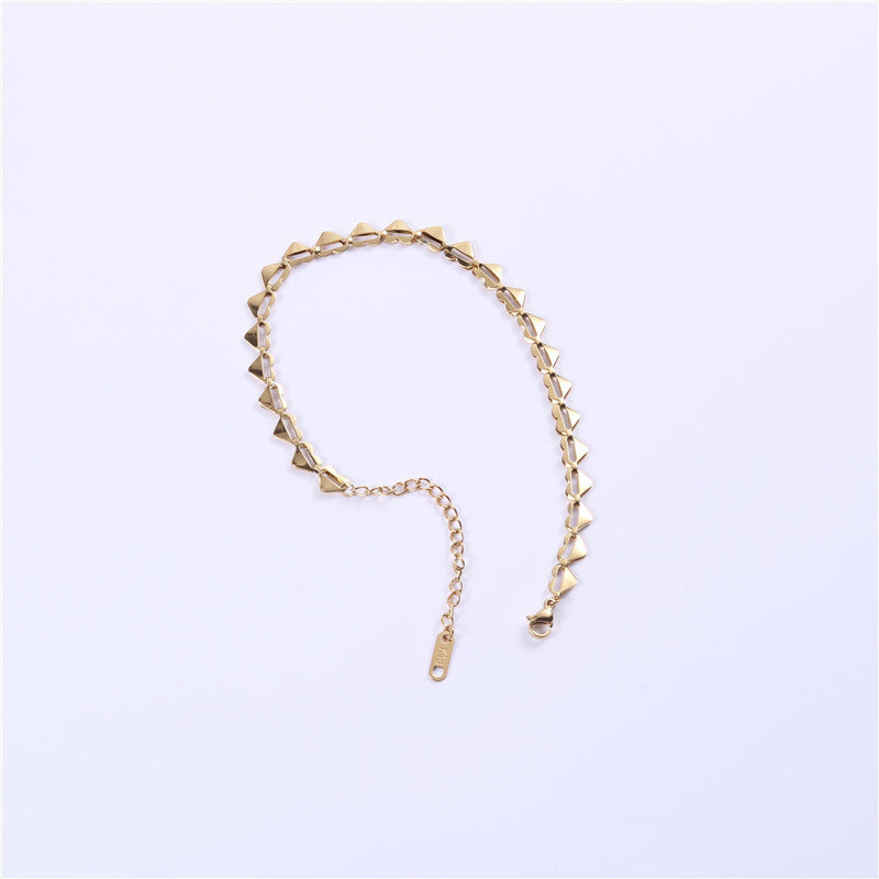 Tobillera de acero de titanio para mujer