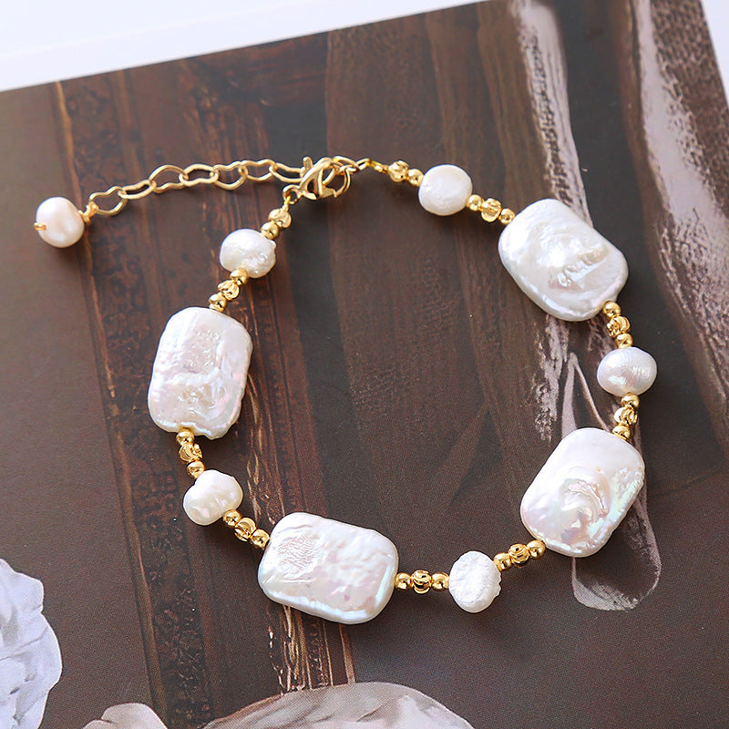 Vintage Natural Pearl Bracelet Bracelet Women's Accessories