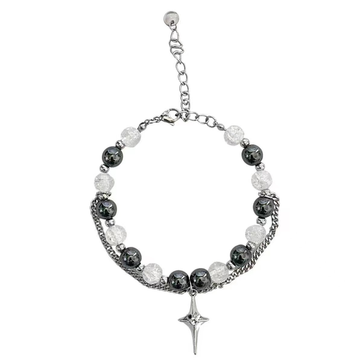 Cold Wind Ice Crack Beads Stitching Bracelet