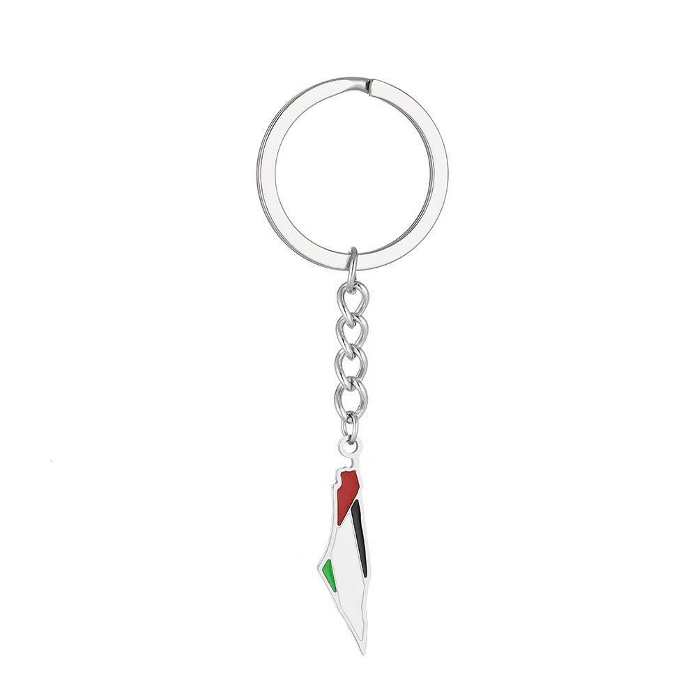 Palestina Israel Mapa Bandera Llavero Accesorios