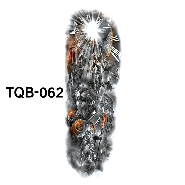 Pegatina de tatuaje impermeable de brazo completo