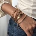 Pulsera de aleación de cadena gruesa