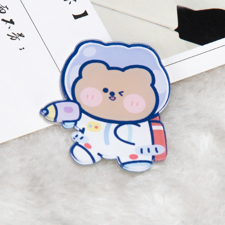 Niedliche japanische kreative Cartoon-Acryl-Brosche Mädchen Kleidung Tasche Anhänger Abzeichen Pin Schmuck