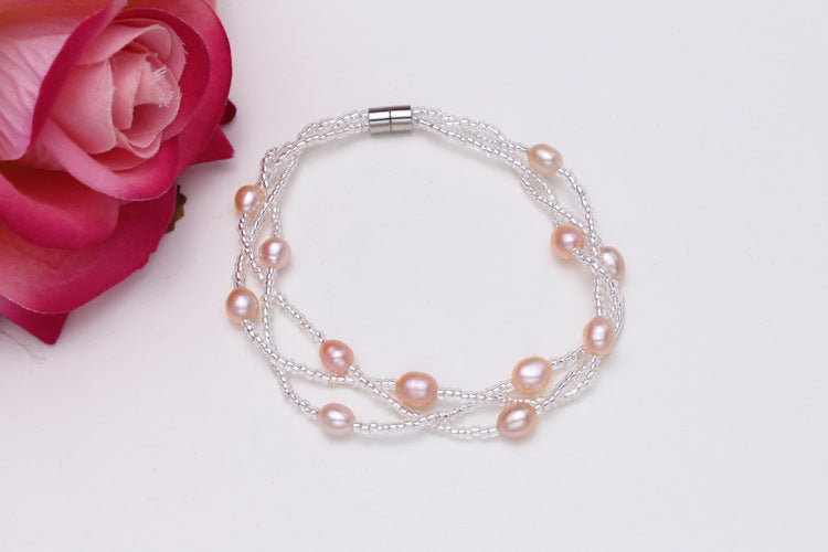 Pulsera de perlas de agua dulce
