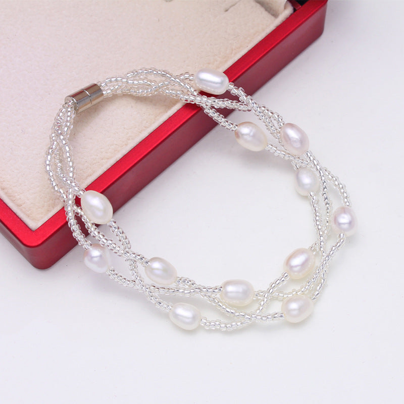 Pulsera de perlas de agua dulce