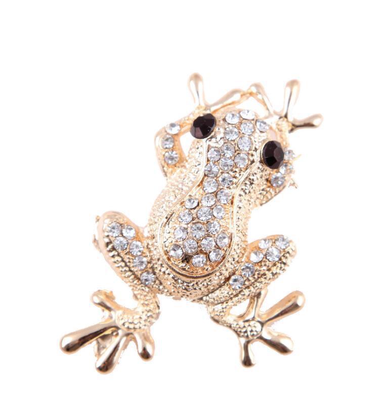 Koreanische Mode Diamant Tier FROGPRINCE Brosche Damen Corsage