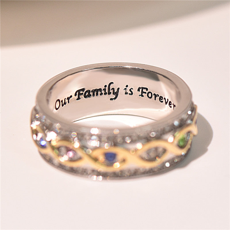 Vollbrillanter zweifarbiger Ring