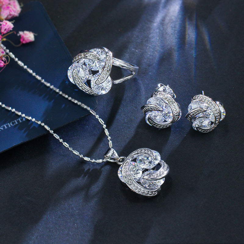 Conjunto de joyas de circonita