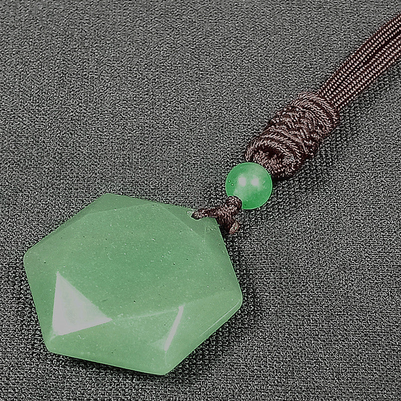 Natürlicher Citrin-Hexagramm-Anhänger
