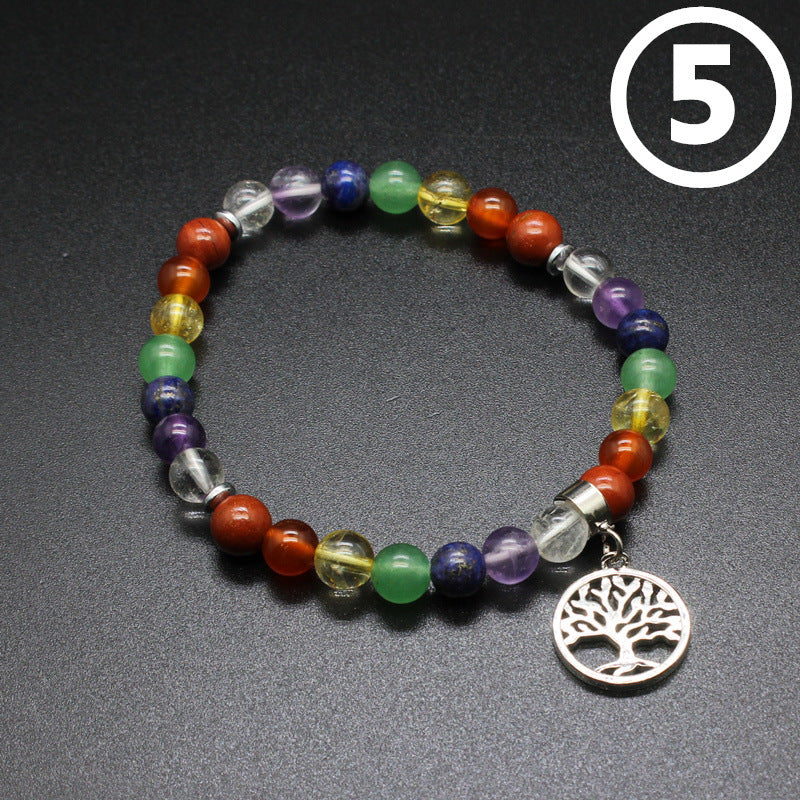 Women's Natural Stone Hand Weaving Bracelet