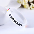 Pulsera de silicona de fútbol de la Copa Mundial de Qatar Pulsera deportiva