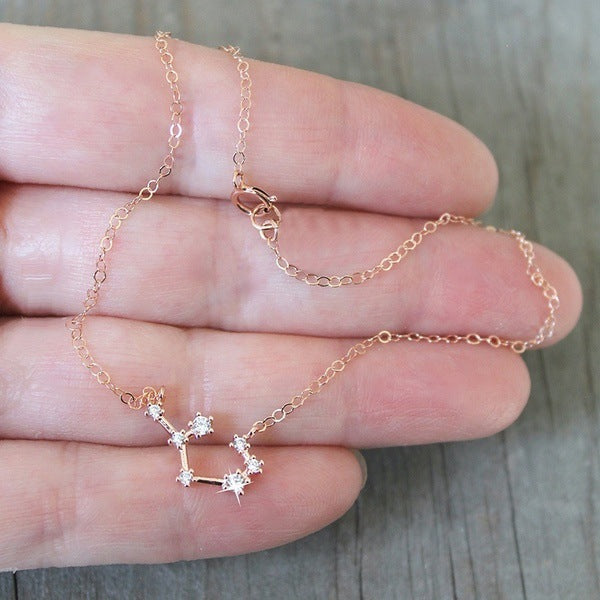 Tobillera Zodíaco Colgante de Cristal Regalo para Damas