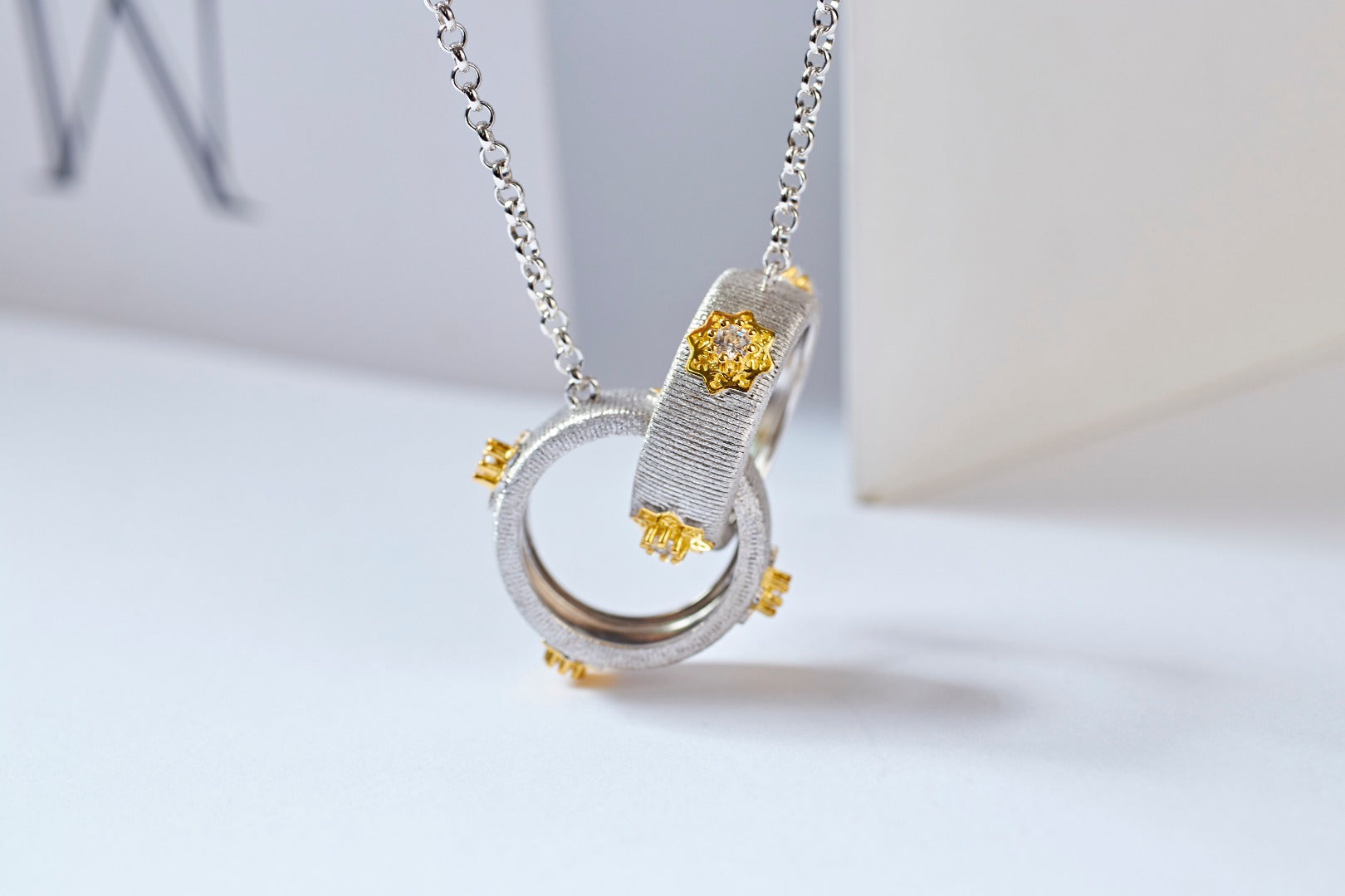 925 Silver Star Brushed Fashion Pendant