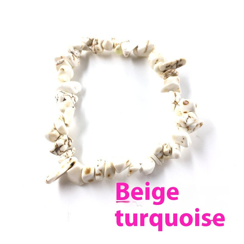 Pulsera de grava para mujer con personalidad y diseño irregular de moda
