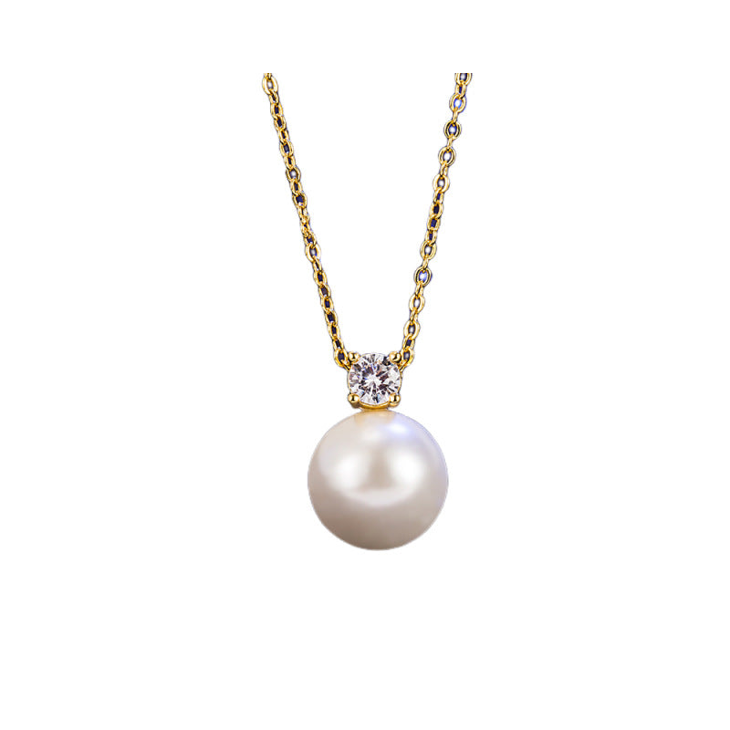 Damen Leichte Luxus Einzel-Strass Perlenkette