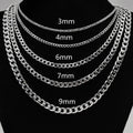 Men And Women Couple Style Stainless Steel Necklace Bracelet