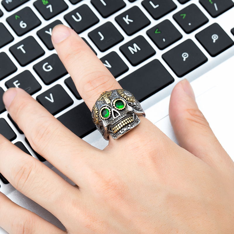 Totenkopfring Schmuck Fashion Ring