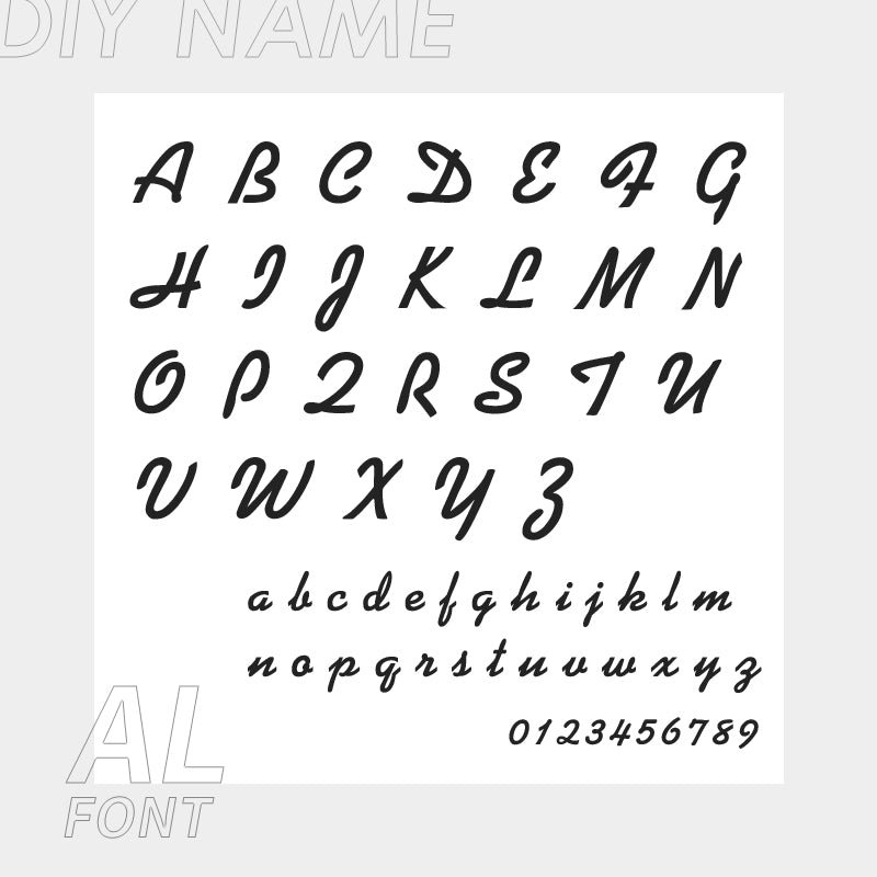 Tobillera personalizada de acero inoxidable 316L con letras del alfabeto inglés