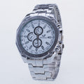 Mode Silber Edelstahl Herrenuhren Top Marke Luxusuhr Männer Sportuhr Herren Casual Armbanduhr Relogio Masculino