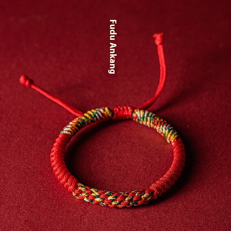 Dorje-Knot Ausziehbar Tierjahr Rotes Seil Armband