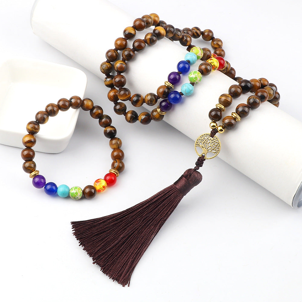 Ethnic Style Colorful Alloy Loose Beads Bracelet