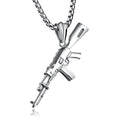 Herren AK47 Titanstahl Street Hip-Hop Dominante Edelstahl-Gewehrkette