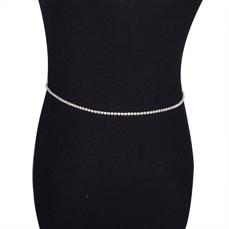 Cadena de Garra Bikini de diamantes de imitación para la cintura