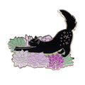 Broche Gato Estirándose Chapa Mashup