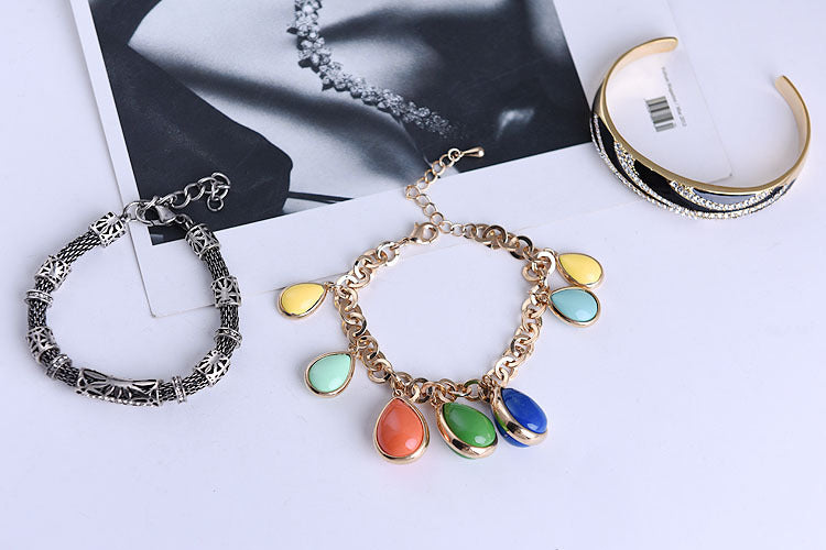 Pulsera de perlas de aleación
