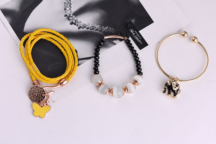 Pulsera de perlas de aleación