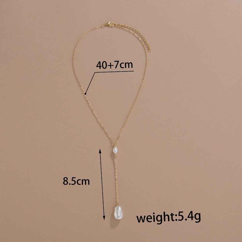 Personalized Ins Style Simple Pearl Pendant Necklace