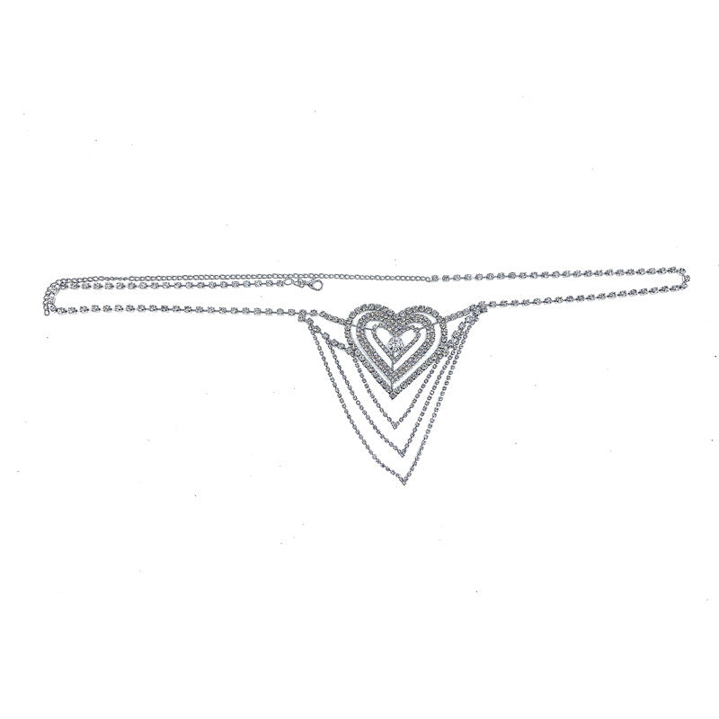 Produktkarte Diamant Sexy Liebe Strass Höschen Körperkette Damen Accessoires