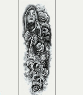 Pegatina de tatuaje impermeable para brazo completo