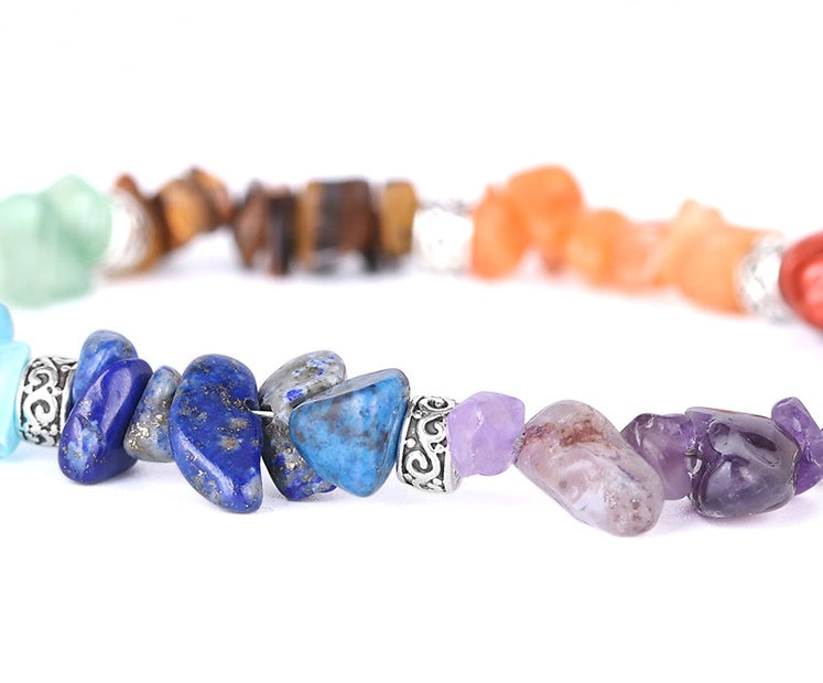 Schotterarmband 7 Chakra Armband Verlängerungskette