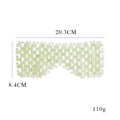 Mascarilla de jade para ojos, cortina de jade, masaje frío, ojos, jade verde tejido, belleza facial