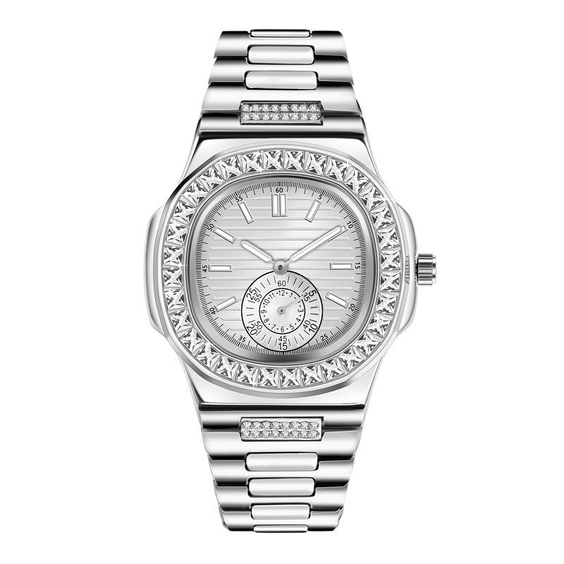 Relojes de regalo de lujo de aleación con diamantes para hombre